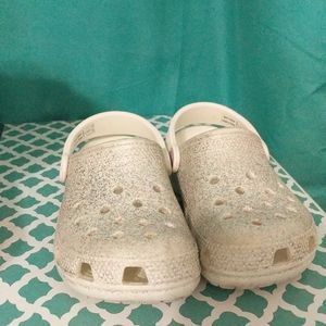 Girl's Size 11 Glitter Crocs